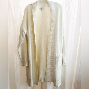 Nine West cream shawl cardigan